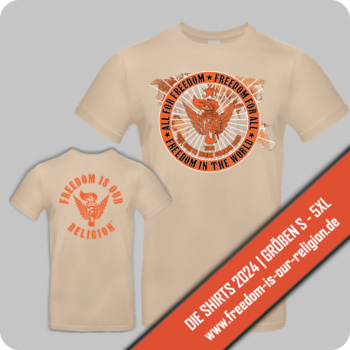 T-Shirt "FREEDOM IS OUR RELIGION 2024" – Bild 7