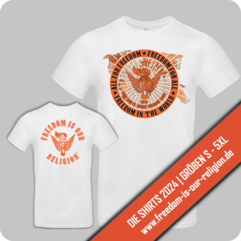 T-Shirt "FREEDOM IS OUR RELIGION 2024" – Bild 4