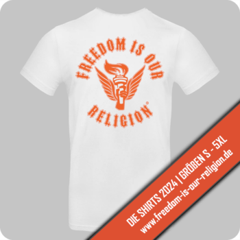 T-Shirt "FREEDOM IS OUR RELIGION 2024" – Bild 6
