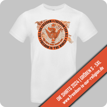 T-Shirt "FREEDOM IS OUR RELIGION 2024" – Bild 5